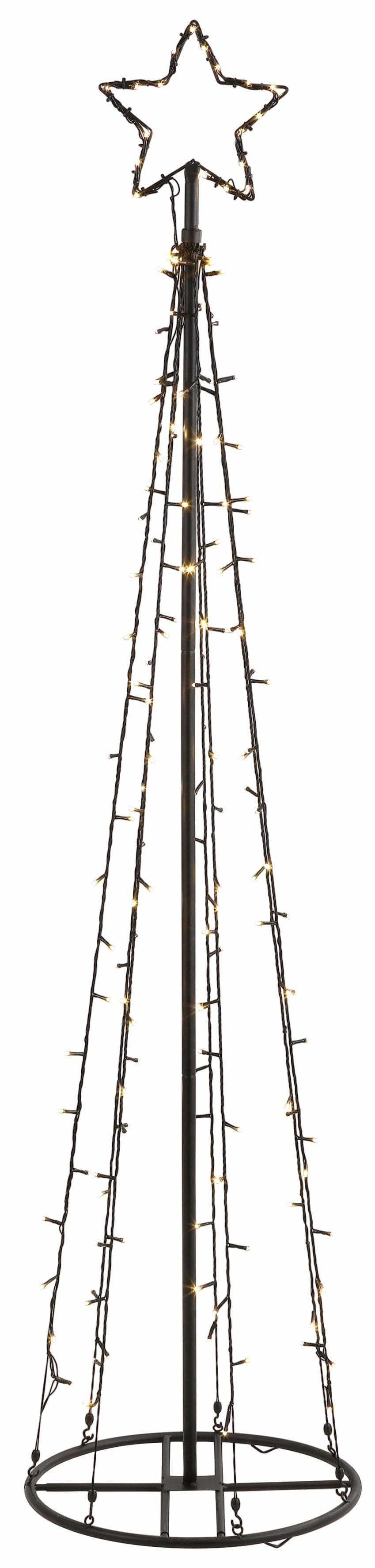 BONETTI LED Baum Weihnachtsdeko | Schwarz