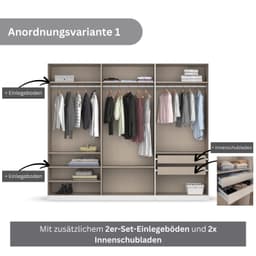 rauch Drehtürenschrank Koluna | Weiß