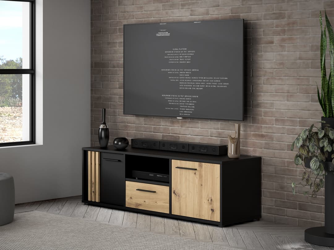 FORTE Cardigan TV-Board | Mehrfarbig