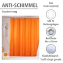 Wenko Duschvorhang Uni Orange | Orange 4