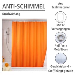 Wenko Duschvorhang Uni Orange | Orange