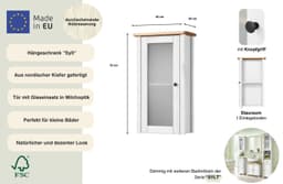 welltime Hängeschrank Sylt | Weiß