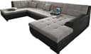 DOMO collection Wohnlandschaft Treviso | Schwarz 2