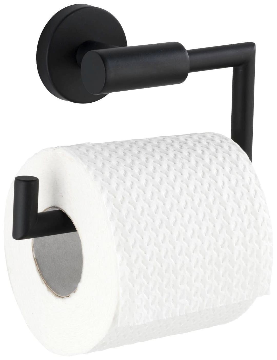 WENKO Toilettenpapierhalter Bosio | Schwarz