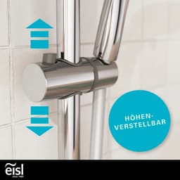 Eisl GRANDE VITA Stangenbrause-Set | Silber