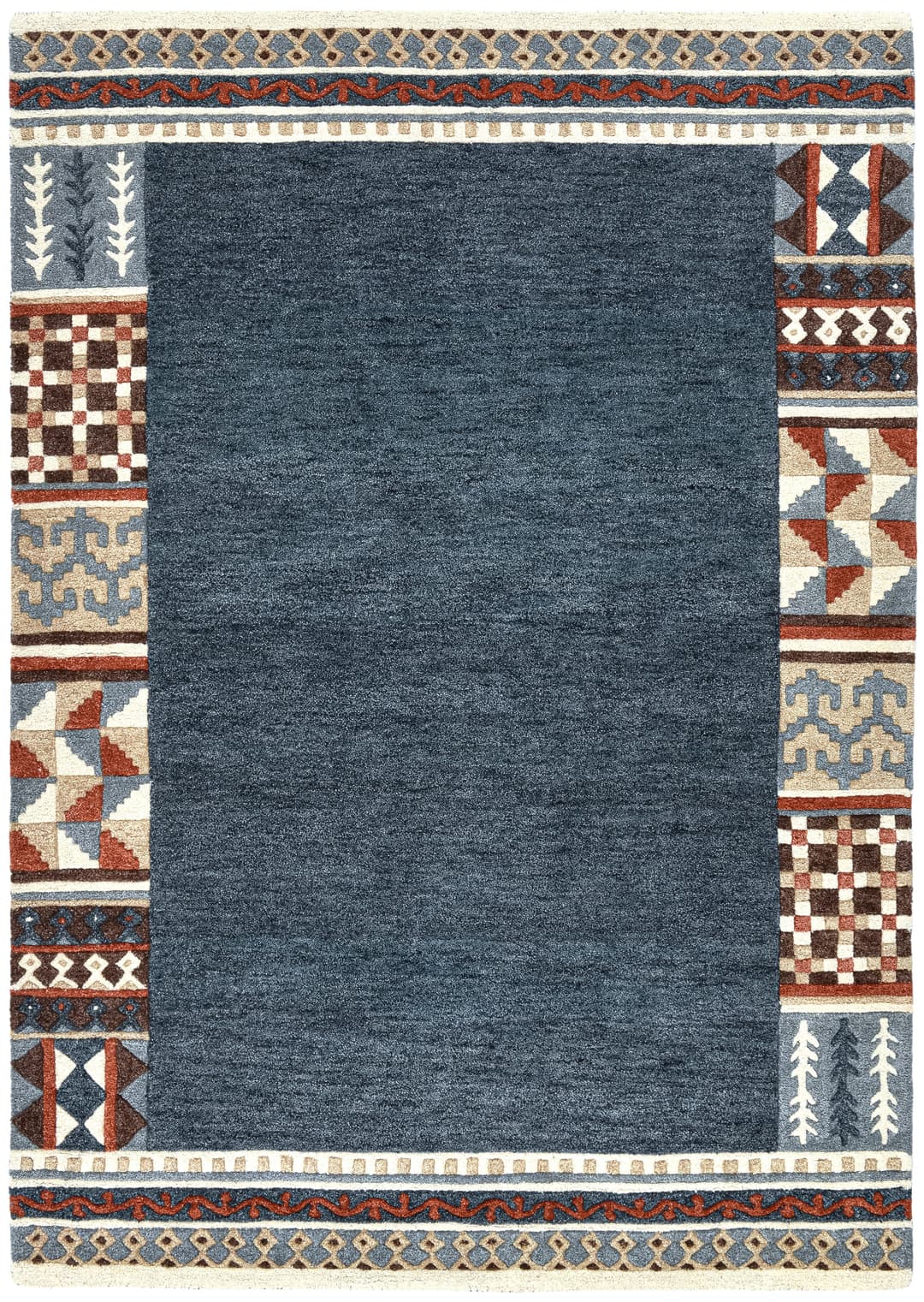 THEKO Wollteppich Nuno | Blau