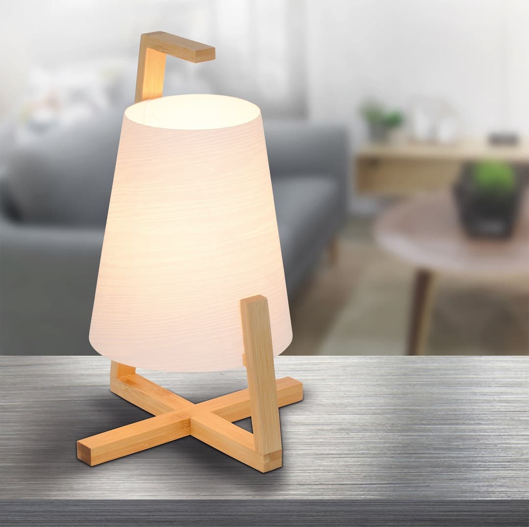 Näve Tischleuchte Shoji | Holztöne