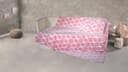 Wohndecke Mikrofaser XXL "Welle" | Rosa