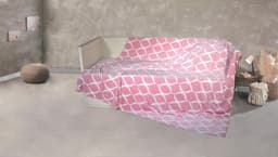 Wohndecke Mikrofaser XXL "Welle" | Rosa