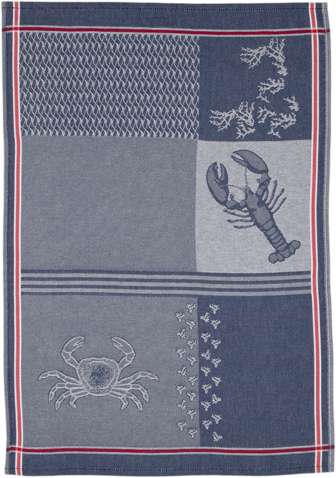ROSS Geschirrtuch Maritim - Krabben & Co | Blau