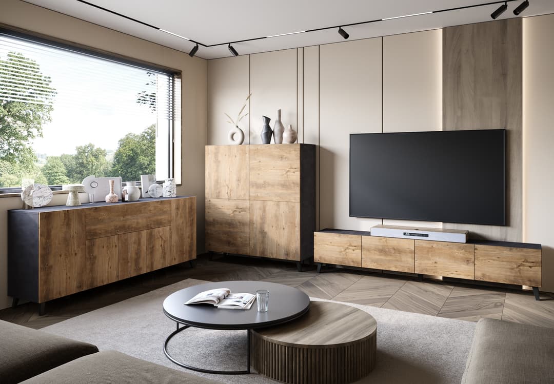 Home affaire Sideboard SIDEBOARD PHUKET II | Braun