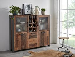FORTE Highboard Clif | Holztöne