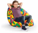 Sitting Point Sitzsack Bricks Cat XL | Mehrfarbig 2