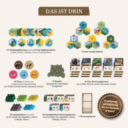 Kosmos Spiel Cascadia - Landmarks Erweiterung | Mehrfarbig