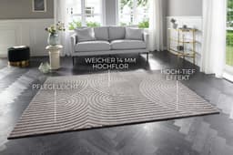 ELLE DECORATION Designteppich Panglao | Grau