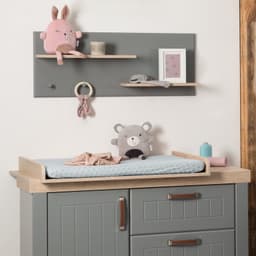 roba® Wickelauflagenbezug Lil Planet | Blau