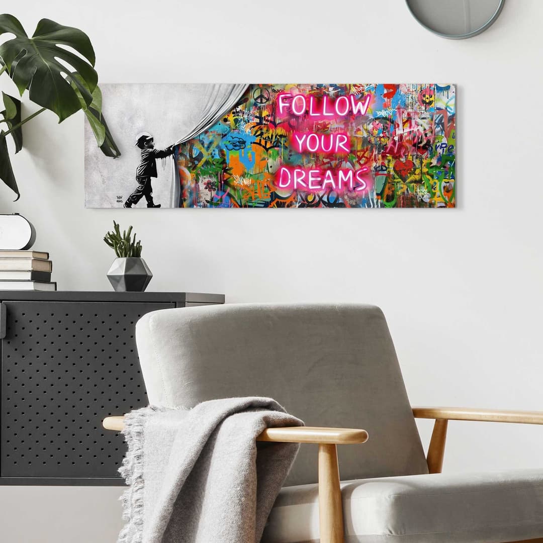 Reinders! Deco-Panel Graffiti follow your dreams | Mehrfarbig