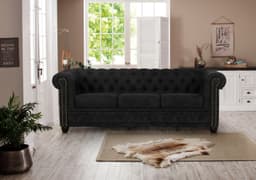 Home affaire Chesterfield-Sofa Rysum | Schwarz