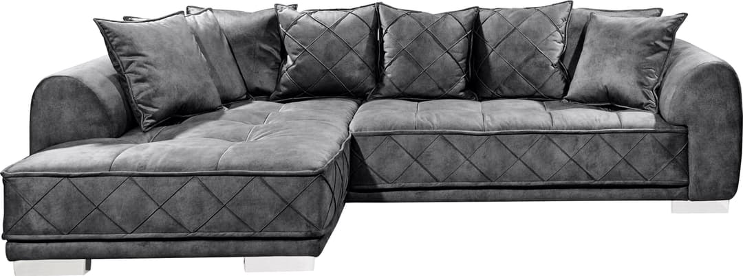 ED EXCITING DESIGN Ecksofa Sentina | Grau