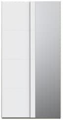 FORTE Fittio Schwebetürenschrank | Weiß