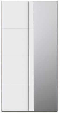 FORTE Fittio Schwebetürenschrank | Weiß
