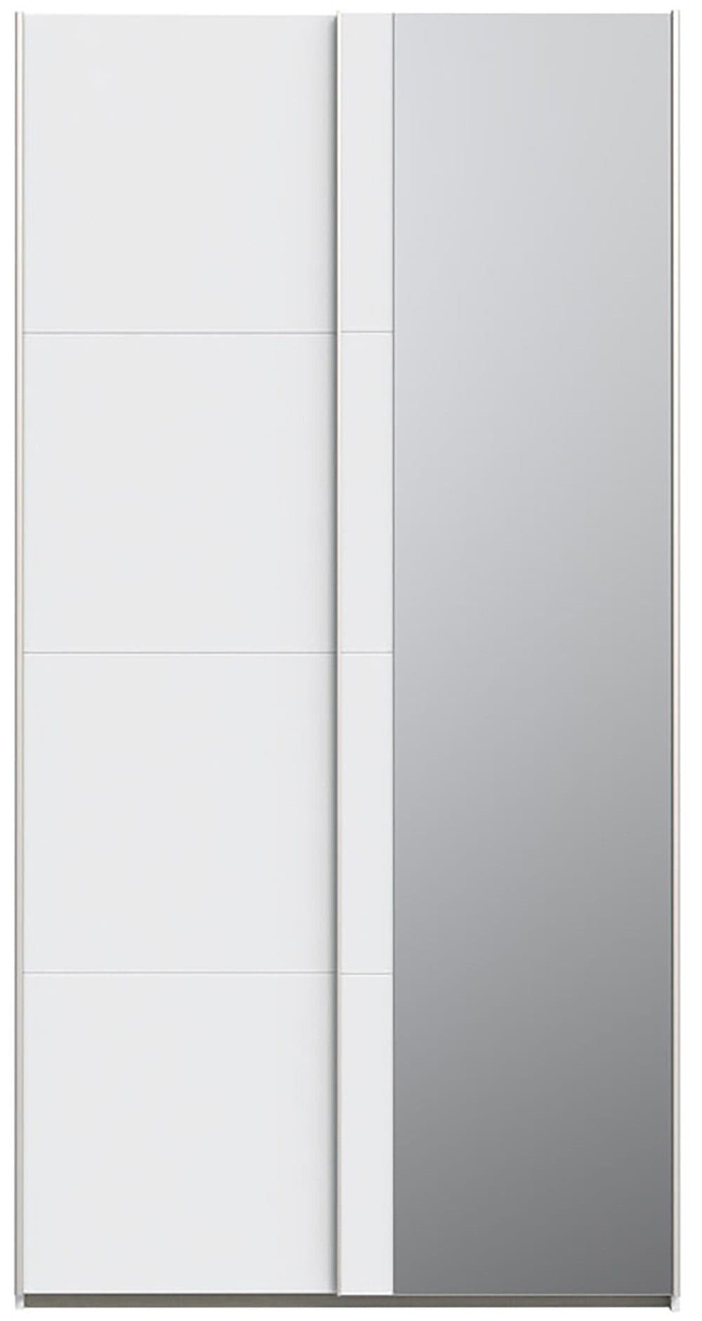 FORTE Fittio Schwebetürenschrank | Weiß