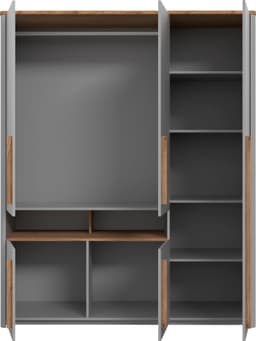 FORTE Kleiderschrank Surfino | Grau