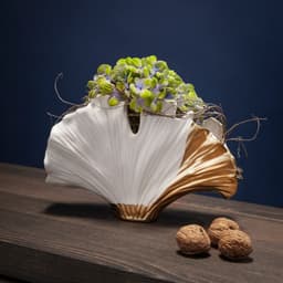 Kare Design Tischvase Vase Ginkgo Elegance | Gold