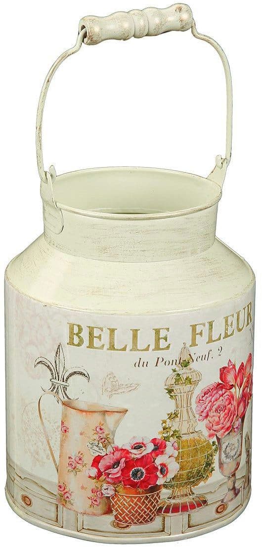 Ambiente Haus Dekovase Fleur-Milchkanne | Beige