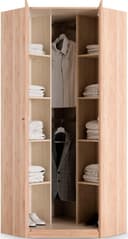 priess Eckkleiderschrank Barcelona | Holztöne 4