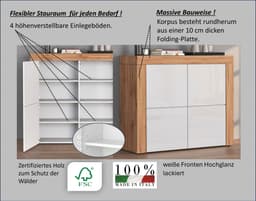 OTTO home Highboard CHRONOS | Mehrfarbig