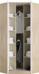 priess Eckkleiderschrank Barcelona | Holztöne 4