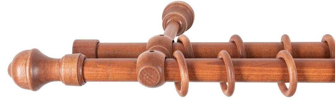 SN DECO GROUP Gardinenstange Ares | Holztöne