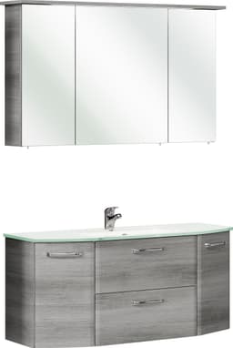 Saphir Quickset 328 Badmöbel-Set | Grau