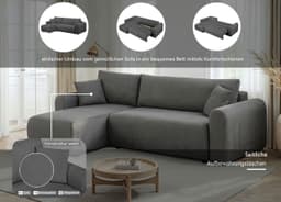 OTTO home Ecksofa JONAA L-Form | Grau