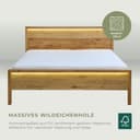 Home affaire Massivholzbett Ambroise aus Wildeiche | Holztöne 4