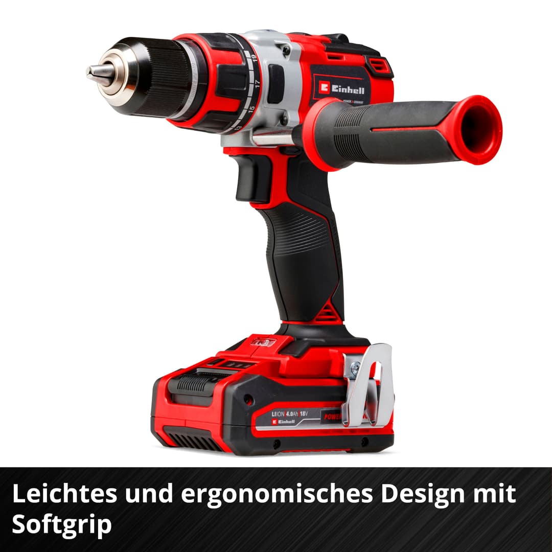 Einhell Akku-Bohrschrauber TP-CD 18/80 Li BL-Solo | Rot