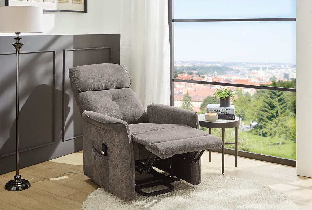 Jockenhöfer Gruppe TV-Sessel Denver | Grau