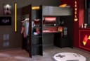 Parisot Hochbett Meddox mit LED & integriertem Gaming-Arbeitsplatz 2