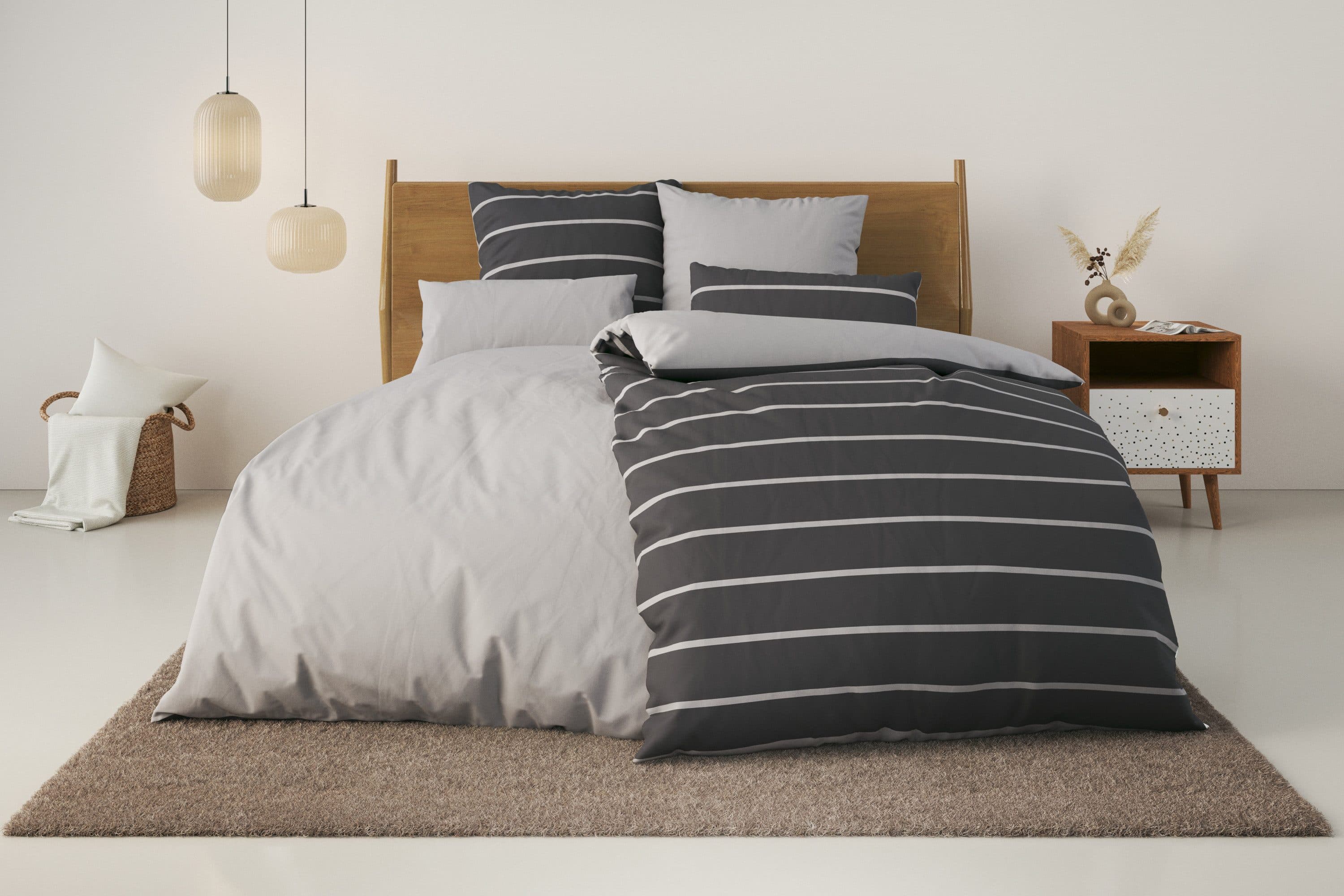 OTTO home Bettwäsche Katja | Grau