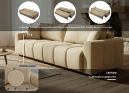 OTTO home Schlafsofa YLVAA | Beige