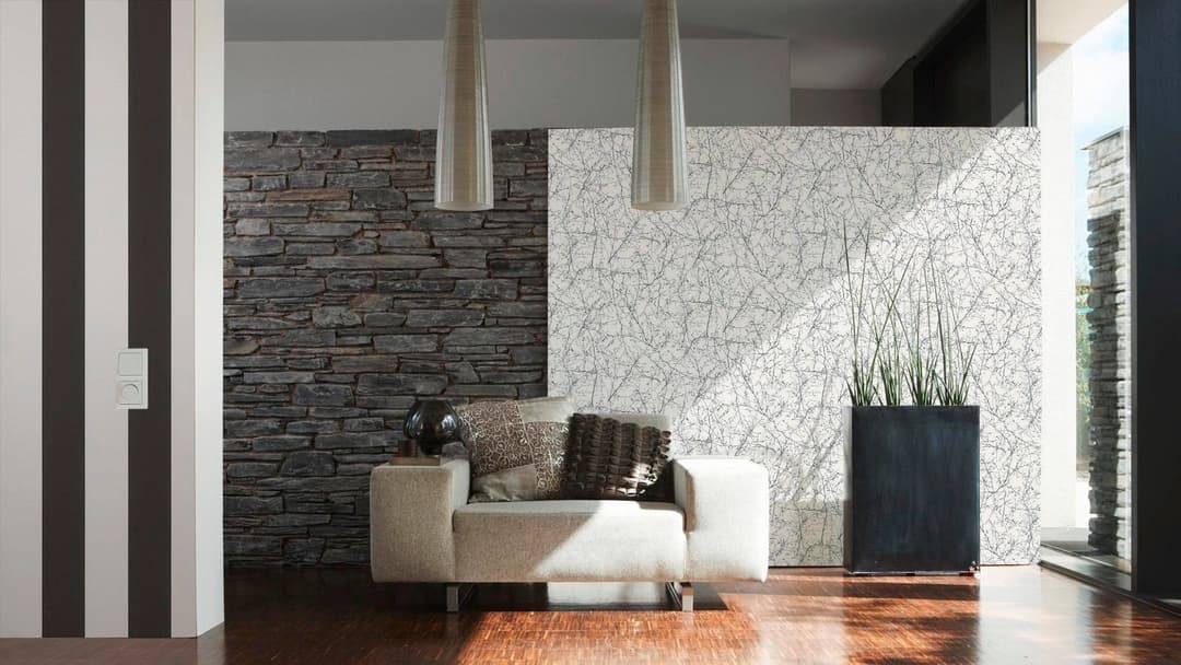 living walls Vliestapete Black & White | Schwarz