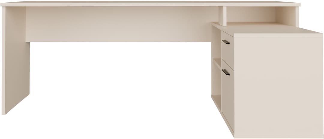 FORTE Eckschreibtisch Tezaur | Beige