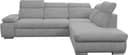 WERK2 Ecksofa Alicante Cord | Grau