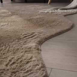 Paco Home Fellteppich Pelt 640 | Beige