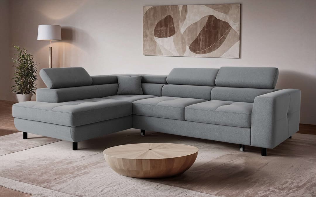 OTTO home Ecksofa AADEN Schlafsofa | Grau