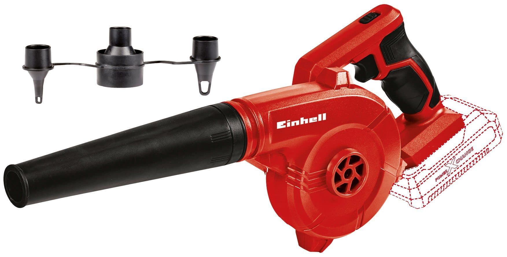 Einhell Akku-Gebläse TE-CB 18/180 Li - Solo | Rot