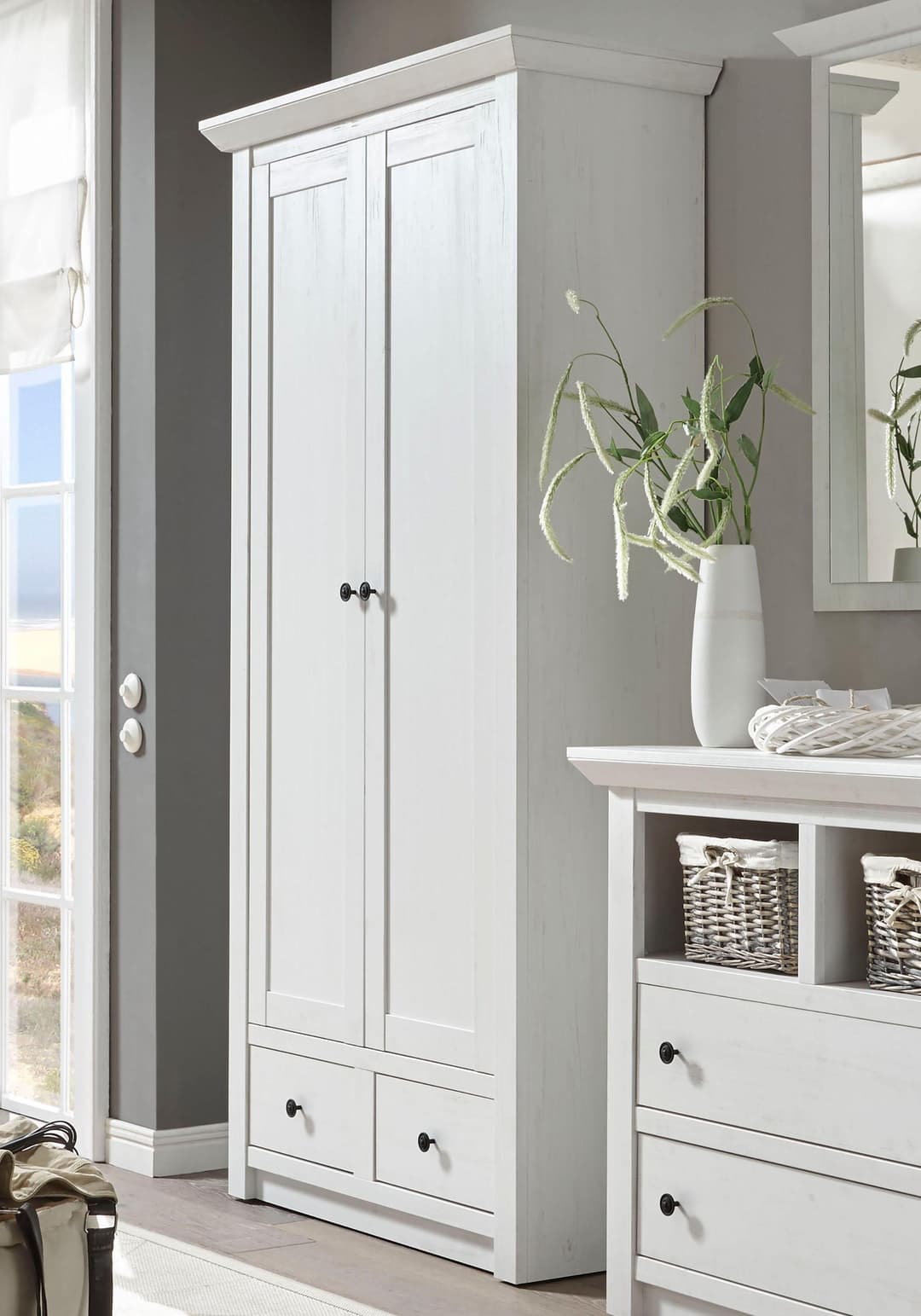 Home affaire Garderobenschrank Höhe ca. 206 cm | Weiß