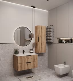 welltime Hängeschrank Tibu | Holztöne