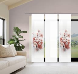 HOME WOHNIDEEN Schiebegardine LOTUS | Rosa